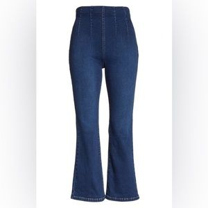 Free People High Waist Pull On Jeans